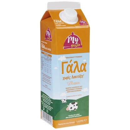 Εικόνα της MY GUSTO ΓΑΛΑ Υ.Θ.Ε ΧΩΡΙΣ ΛΑΚΤΟΖΗ 1,5% 1L