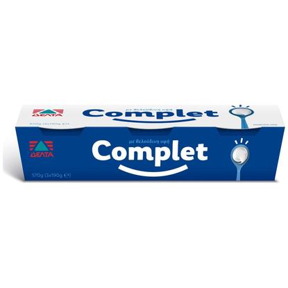 Εικόνα της COMPLET ΓΙΑΟΥΡΤΙ 10% ΛΙΠΑΡΑ 190G(3ΤΕΜ)