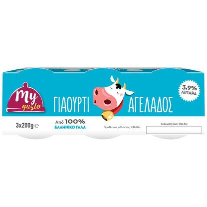 Εικόνα της ΓΙΑΟΥΡΤΙ ΑΓΕΛΑΔΟΣ MY GUSTO 3,90% ΛΙΠΑΡΑ 3X200G