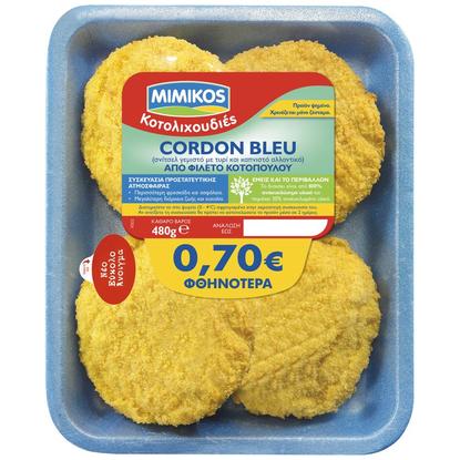 Εικόνα της MIMIKOS CORDON BLEU ΕΛΛΗΝΙΚΟ ΝΩΠΟ 480G (-0,70)