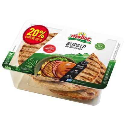 Εικόνα της ΠΙΝΔΟΣ BURGER ΚΟΤΟΠΟΥΛΟΥ 370G(-20%ΦΘΗΝΟΤΕΡΑ)