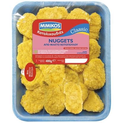 Εικόνα της MIMIKOS NUGGETS ΚΟΤΟΠΟΥΛΟΥ ΕΛΛΗΝΙΚΑ ΣΕ ΔΙΣΚΑΚΙ 480G