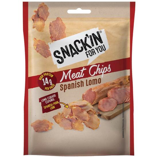 Εικόνα της SNACK'IN FOR YOU MEAT CHIPS SPANISH LOMO 20G