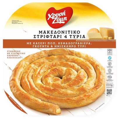 Εικόνα της ΧΡΥΣΗ ΖΥΜΗ ΜΑΚΕΔΟΝΙΤΙΚΟ ΣΤΡΙΦΤΑΡΙ 4 ΤΥΡΙΑ 600G
