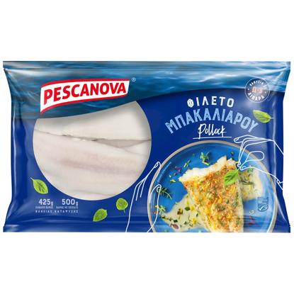 Εικόνα της PESCANOVA ΜΠΑΚΑΛΙΑΡΟΣ ΦΙΛΕΤΟ POLLOC ΚΑΤΕΨΥΓΜΕΝΟΣ 425G
