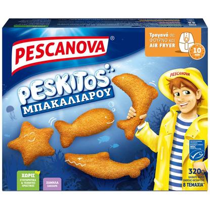 Εικόνα της PESCANOVA PESKITOS ΜΠΑΚΑΛΙΑΡΟΥ ΚΑΤΕΨΥΓΜΕΝΑ 320G