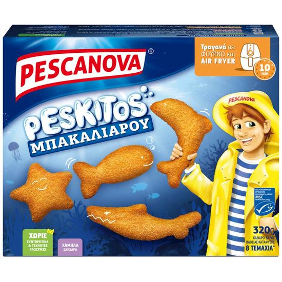Εικόνα της PESCANOVA PESKITOS ΜΠΑΚΑΛΙΑΡΟΥ ΚΑΤΕΨΥΓΜΕΝΑ 320G