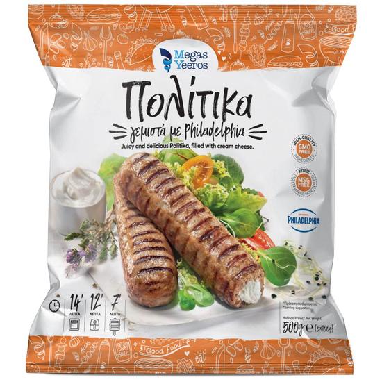 Εικόνα της MEGA YEEROS ΚΕΜΠΑΠ ΠΟΛΙΤΙΚΟ ME ΤΥΡΙ PHILADELPHIA ΚΤΨ 500G