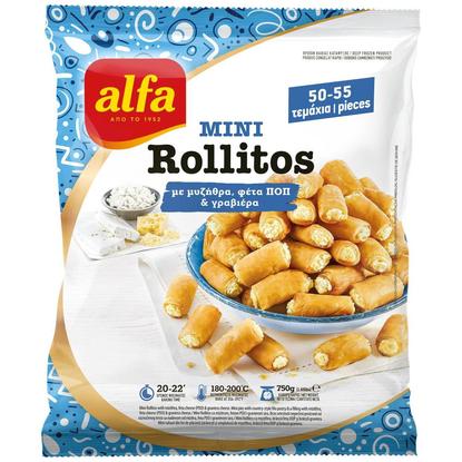 Εικόνα της ALFA MINI ROLLITOS ΜΥΖΗΘΡΑ-ΦΕΤΑ Π.Ο.Π ΓΡΑΒΙΕΡΑ ΚΤΨ 750G
