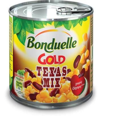Εικόνα της BONDUELLE GOLD TEXAS MIX ΚΑΛΑΜΠΟΚΙ ΦΑΣΟΛΙΑ 340G(ΣΤΡ ΒΑΡ 285G