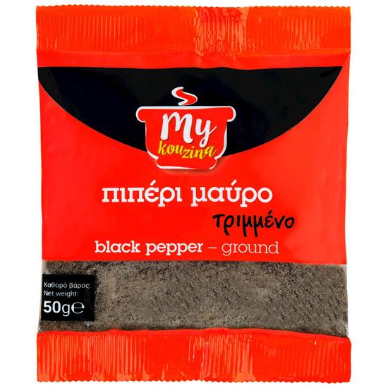 Εικόνα της MY KOUZINA ΠΙΠΕΡΙ ΜΑΥΡΟ ΤΡΙΜΜΕΝΟ ΦΑΚΕΛΟ 50G