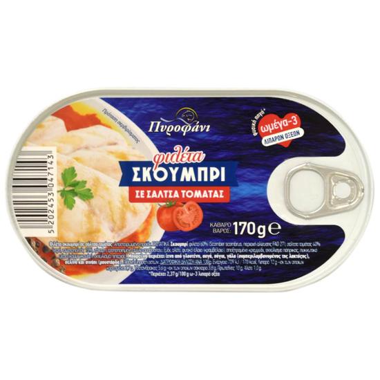 Εικόνα της ΠΥΡΟΦΑΝΙ ΣΚΟΥΜΠΡΙ ΣΕ ΣΑΛΤΣΑ ΤΟΜΑΤΑΣ 170G (ΣΤΡ.ΒΑΡΟΣ 102G)