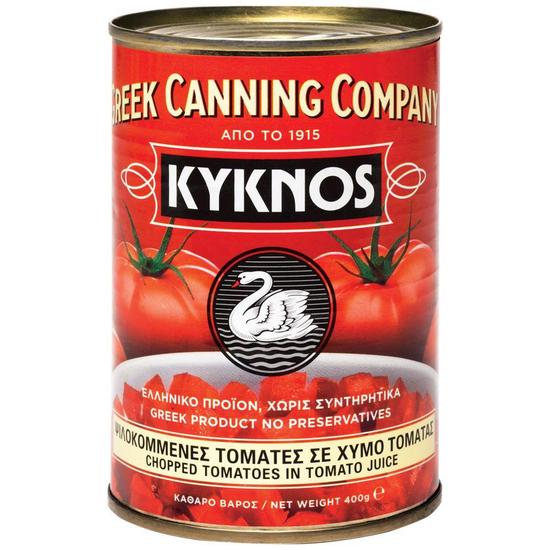 Εικόνα της KYKNOS ΤΟΜΑΤΕΣ ΨΙΛΟΚΟΜΜΕΝΕΣ 400G (ΣΤΡ.ΒΑΡΟΣ 240G)
