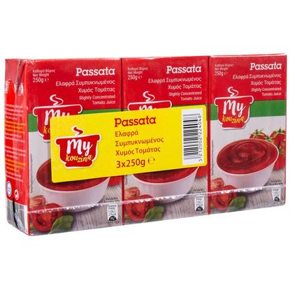 Εικόνα της MY KOUZINA ΧΥΜΟΣ ΤΟΜΑΤΑΣ 250G (3ΤΕΜ)
