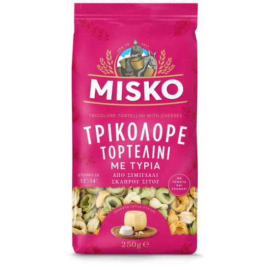 Εικόνα της MISKO TORTELLINI ΤΡΙΚΟΛΟΡΕ ΜΕ ΤΥΡΙ 250G