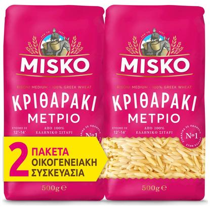 Εικόνα της MISKO ΚΡΙΘΑΡΑΚΙ ΜΕΤΡΙΟ 500G(2Τ ΟΙΚΟΓ ΣΥΣΚ)