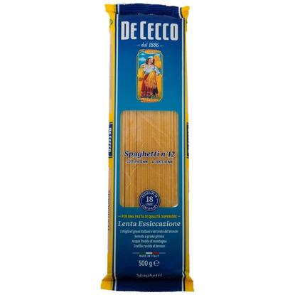 Εικόνα της DE CECCO SPAGHETTI NO 12 500G