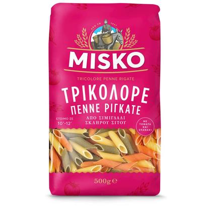 Εικόνα της MISKO ΠΕΝΝΕ ΡΙΓΚΑΤΕ ΤΡΙΚΟΛΟΡΕ 500G