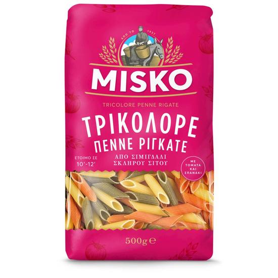 Εικόνα της MISKO ΠΕΝΝΕ ΡΙΓΚΑΤΕ ΤΡΙΚΟΛΟΡΕ 500G